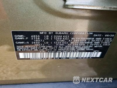 Zdjęcie 12 z 12 samochodu: 2021 SUBARU OUTBACK LIMITED VIN:4S4BTAMC5M3103179 - miniatura