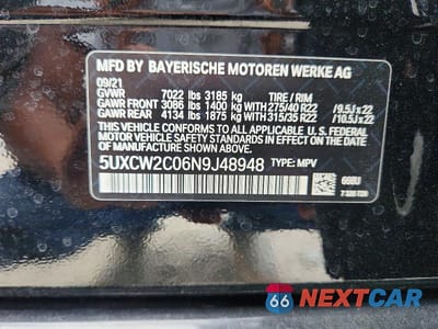Zdjęcie 13 z 13 samochodu: 2022 BMW X7 XDRIVE40I VIN:5UXCW2C06N9J48948 - miniatura
