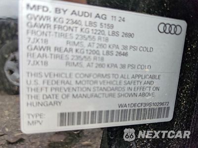 Zdjęcie 13 z 13 samochodu: 2025 AUDI Q3 PREMIUM S LINE 45 VIN:WA1DECF39S1029672 - miniatura