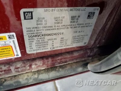 Zdjęcie 13 z 13 samochodu: 2017 BUICK ENCLAVE VIN:5GAKVCKD6HJ242214 - miniatura