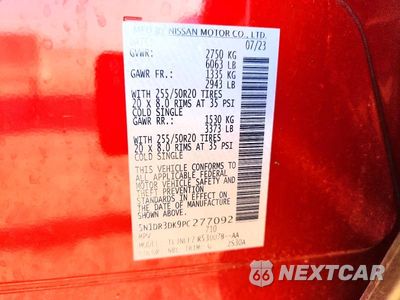 Zdjęcie 13 z 13 samochodu: 2023 NISSAN PATHFINDER PLATINUM VIN:5N1DR3DK9PC277092 - miniatura