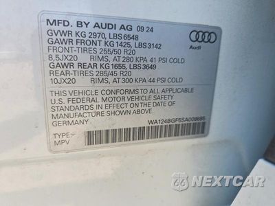 Zdjęcie 14 z 14 samochodu: 2025 AUDI Q6 E-TRON PREMIUM PLUS VIN:WA124BGF5SA008685 - miniatura