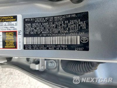 Zdjęcie 13 z 13 samochodu: 2017 TOYOTA CAMRY LE VIN:4T1BF1FK2HU444048 - miniatura