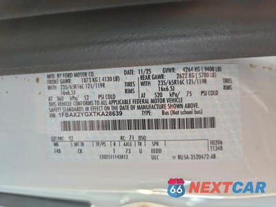 Zdjęcie 13 z 13 samochodu: 2026 FORD TRANSIT T-350 VIN:1FBAX2YGXTKA28639 - miniatura