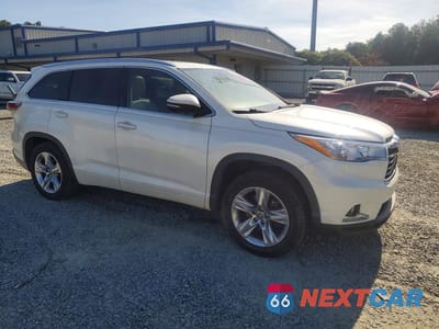 Czwarte zdjęcie samochodu z boku: 2016 TOYOTA HIGHLANDER LIMITED PLATINUM VIN:5TDYKRFH2GS170351 - miniatura
