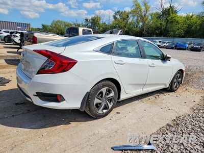 Trzecie zdjęcie samochodu z tyłu: 2019 HONDA CIVIC LX VIN:19XFC2F61KE012712 - miniatura