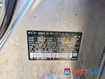 Zdjęcie 12 z 12 samochodu: 2019 HONDA FIT LX VIN:3HGGK5H43KM706667 - miniatura