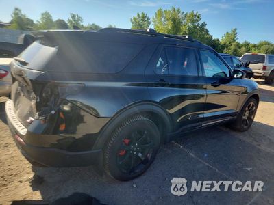 Trzecie zdjęcie samochodu z tyłu: 2020 FORD EXPLORER ST VIN:1FM5K8GC4LGD02588 - miniatura