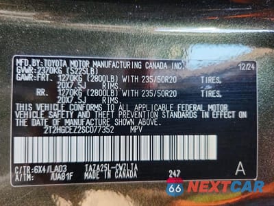 Zdjęcie 13 z 13 samochodu: 2025 LEXUS NX 350 LUXURY VIN:2T2HGCEZ2SC077352 - miniatura