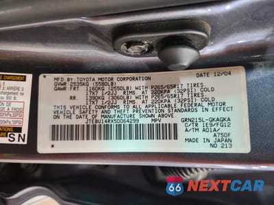 Zdjęcie 14 z 14 samochodu: 2005 TOYOTA 4RUNNER SR5 VIN:JTEBU14RX50064299 - miniatura