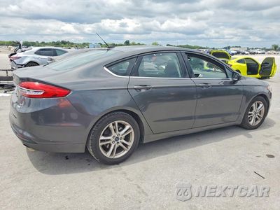 Trzecie zdjęcie samochodu z tyłu: 2018 FORD FUSION SE VIN:3FA6P0HD8JR164939 - miniatura