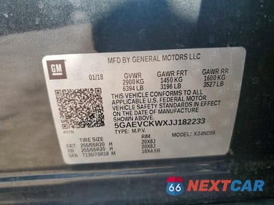 Zdjęcie 13 z 13 samochodu: 2018 BUICK ENCLAVE AVENIR VIN:5GAEVCKWXJJ182233 - miniatura