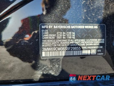 Zdjęcie 12 z 12 samochodu: 2025 BMW 3ER 330I VIN:3MW69CW06S8F29855 - miniatura