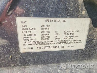 Zdjęcie 13 z 13 samochodu: 2022 TESLA MODEL Y VIN:7SAYGDEE6NA004606 - miniatura