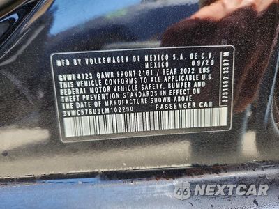 Zdjęcie 13 z 13 samochodu: 2020 VOLKSWAGEN JETTA S VIN:3VWC57BU9LM102290 - miniatura