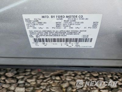 Zdjęcie 13 z 13 samochodu: 2016 FORD EDGE TITANIUM VIN:2FMPK4K98GBB41625 - miniatura