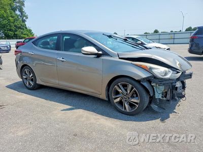 Czwarte zdjęcie samochodu z boku: 2015 HYUNDAI ELANTRA LIMITED VIN:5NPDH4AEXFH562561 - miniatura