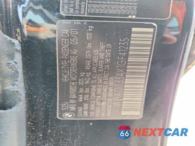 Zdjęcie 12 z 12 samochodu: 2001 BMW 525 I VIN:WBADT334X1GF41235 - miniatura