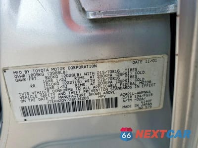 Zdjęcie 13 z 13 samochodu: 2002 TOYOTA RAV4 BASE VIN:JTEHH20V726034208 - miniatura