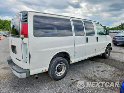 Trzecie zdjęcie samochodu z tyłu: 2000 CHEVROLET EXPRESS G2500 VIN:1GAGG25R9Y1194913 - miniatura