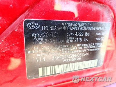 Zdjęcie 12 z 12 samochodu: 2011 HYUNDAI SONATA GLS VIN:5NPEB4AC8BH055544 - miniatura