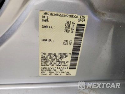 Zdjęcie 13 z 13 samochodu: 2020 NISSAN ALTIMA SL VIN:1N4BL4EV3LC140841 - miniatura