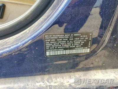 Zdjęcie 12 z 12 samochodu: 2012 VOLKSWAGEN PASSAT SEL VIN:1VWCN7A38CC105630 - miniatura