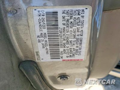 Zdjęcie 12 z 12 samochodu: 2001 TOYOTA CAMRY LE V6 VIN:JT2BF22K510319535 - miniatura