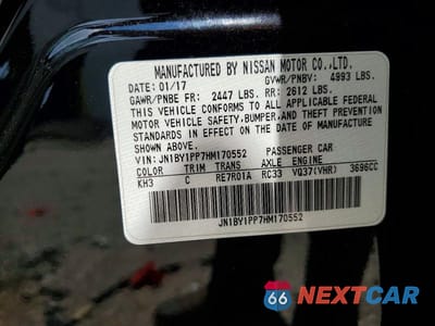 Zdjęcie 13 z 13 samochodu: 2017 INFINITI Q70L 3.7 VIN:JN1BY1PP7HM170552 - miniatura