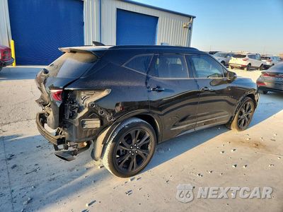Trzecie zdjęcie samochodu z tyłu: 2022 CHEVROLET BLAZER RS VIN:3GNKBERS0NS148340 - miniatura