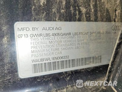 Zdjęcie 12 z 12 samochodu: 2014 AUDI A4 PREMIUM VIN:WAUBFAFL1EN006332 - miniatura