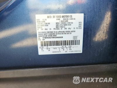 Zdjęcie 13 z 13 samochodu: 2019 FORD EXPLORER SPORT VIN:1FM5K8GT8KGA82628 - miniatura
