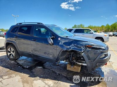 Czwarte zdjęcie samochodu z boku: 2017 JEEP CHEROKEE TRAILHAWK VIN:1C4PJMBS2HW620360 - miniatura