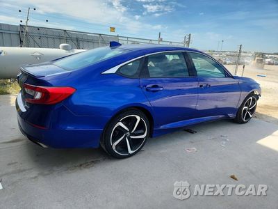Trzecie zdjęcie samochodu z tyłu: 2020 HONDA ACCORD SPORT VIN:1HGCV1F32LA123935 - miniatura