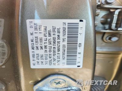 Zdjęcie 12 z 12 samochodu: 2010 HONDA ACCORD EXL VIN:1HGCP3F87AA012201 - miniatura