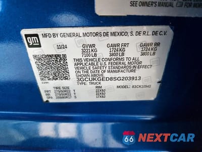 Zdjęcie 12 z 12 samochodu: 2025 CHEVROLET SILVERADO K1500 LTZ VIN:3GCUKGED8SG203913 - miniatura
