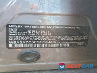 Zdjęcie 12 z 12 samochodu: 2016 BMW 528 XI VIN:WBA5A7C50GG144486 - miniatura