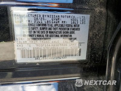 Zdjęcie 12 z 12 samochodu: 2025 NISSAN SENTRA SV VIN:3N1AB8CV0SY396933 - miniatura