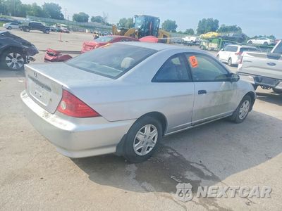 Trzecie zdjęcie samochodu z tyłu: 2004 HONDA CIVIC DX VP VIN:1HGEM22174L078700 - miniatura