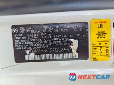 Zdjęcie 12 z 12 samochodu: 2011 BMW 328 XI SULEV VIN:WBAKF5C57BE655450 - miniatura