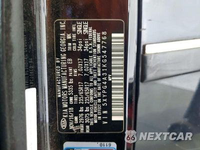 Zdjęcie 13 z 13 samochodu: 2019 KIA SORENTO LX VIN:5XYPG4A31KG547768 - miniatura
