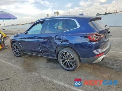 Drugie zdjęcie samochodu z przodu: 2022 BMW X3 SDRIVE30I VIN:5UX43DP03N9K62716 - miniatura