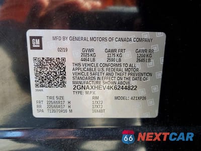 Zdjęcie 13 z 13 samochodu: 2019 CHEVROLET EQUINOX LS VIN:2GNAXHEV4K6244822 - miniatura