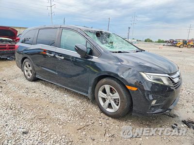 Czwarte zdjęcie samochodu z boku: 2019 HONDA ODYSSEY EXL VIN:5FNRL6H75KB014502 - miniatura