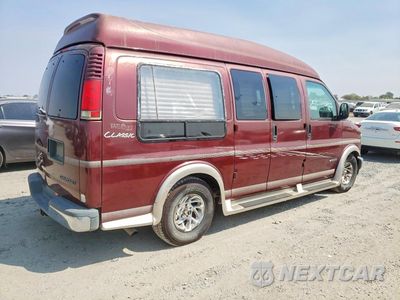 Trzecie zdjęcie samochodu z tyłu: 1999 CHEVROLET EXPRESS G1500 VIN:1GBFG15R0X1078967 - miniatura