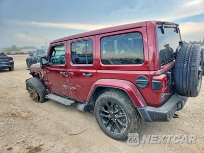 Drugie zdjęcie samochodu z przodu: 2021 JEEP WRANGLER UNLIMITED SAHARA 4XE VIN:1C4JJXP69MW767109 - miniatura
