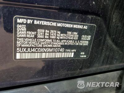 Zdjęcie 13 z 13 samochodu: 2022 BMW X5 M50I VIN:5UXJU4C0XN9M10740 - miniatura