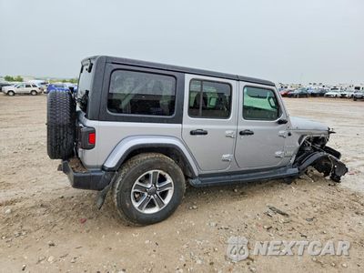 Trzecie zdjęcie samochodu z tyłu: 2020 JEEP WRANGLER UNLIMITED SAHARA VIN:1C4HJXEN9LW130776 - miniatura