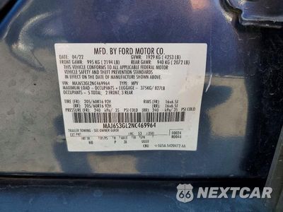 Zdjęcie 13 z 13 samochodu: 2022 FORD ECOSPORT SE VIN:MAJ6S3GL2NC469964 - miniatura