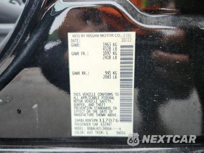 Zdjęcie 12 z 12 samochodu: 2023 NISSAN ALTIMA SV VIN:1N4BL4DV5PN317076 - miniatura